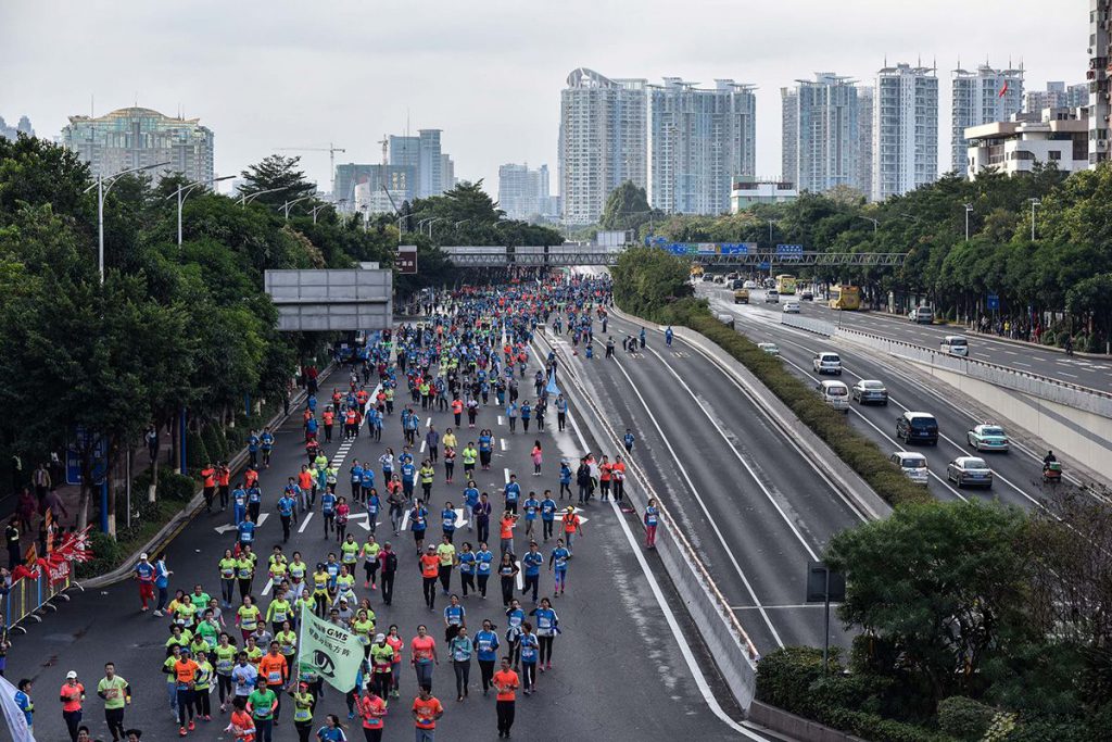 圖2 優(yōu)化信號控制系統(tǒng)后的馬拉松