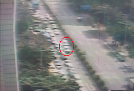 圖4 直行車(chē)阻擋掉頭車(chē)情況