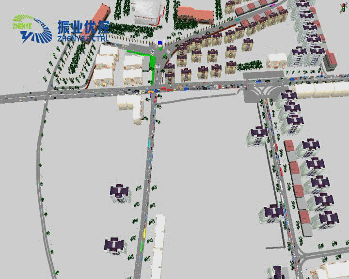 圖6 交通仿真效果