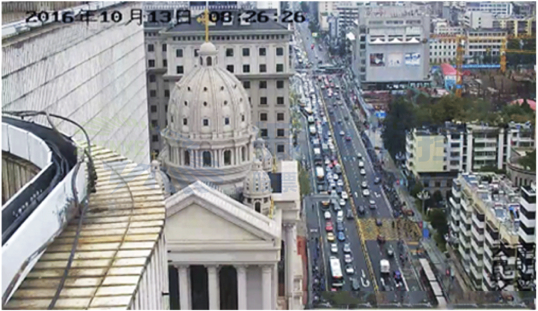 圖2 早高峰路口車流聚集于路口