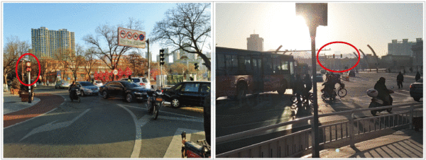 圖4 停車場出入口車輛排隊進入影響路段車輛通行