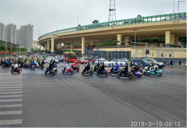 圖10 中華園湖路口優(yōu)化后南進(jìn)口早高峰排隊情況