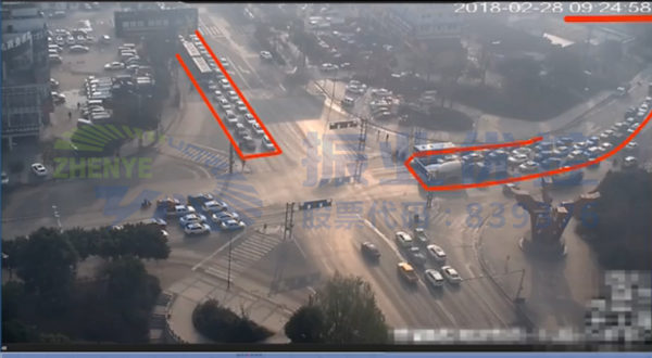 圖8 黃泥坳路口九點(diǎn)二十分次高峰