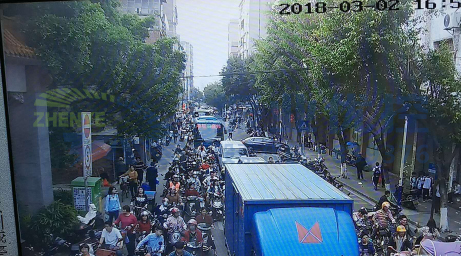 圖6 東進(jìn)口晚高峰路段通勤通學(xué)交通狀況