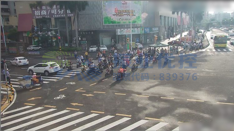 圖9 優(yōu)化后非機(jī)動(dòng)車運(yùn)行的交通情況