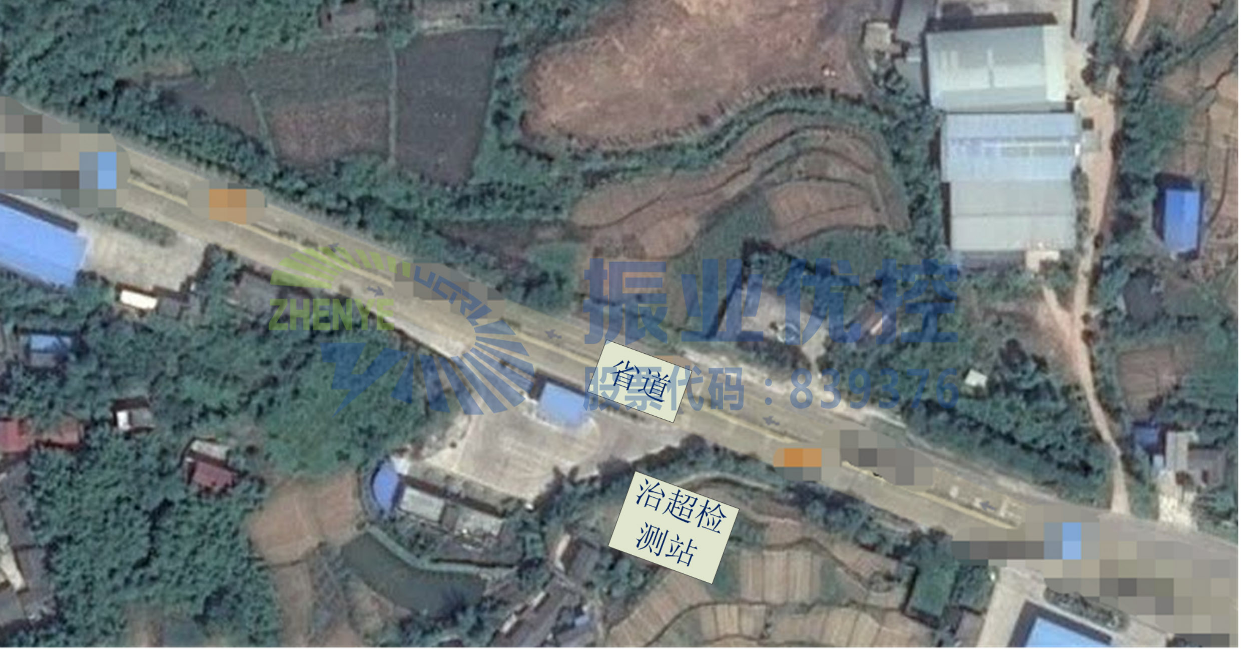 圖1 治超檢測站地理位置