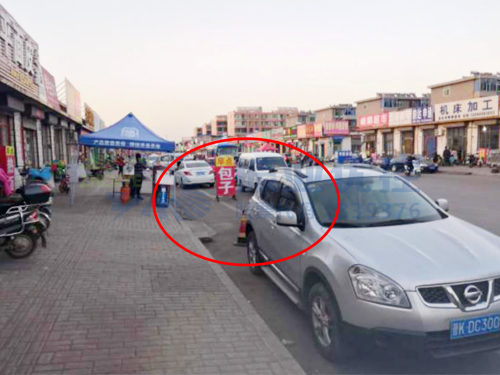 圖2 北進(jìn)口隨意停車現(xiàn)象