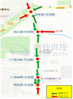 圖2 竹安路路段內(nèi)部車輛疏導(dǎo)思路