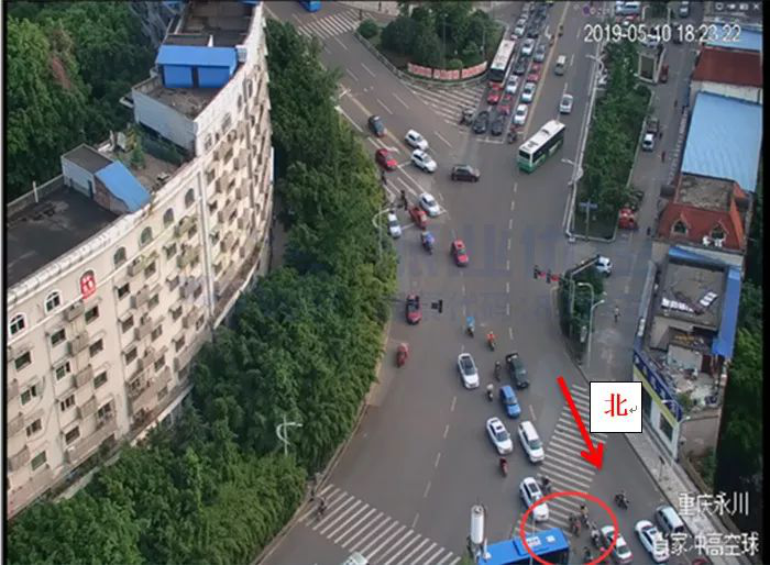 圖2 肖家沖路口機(jī)非沖突