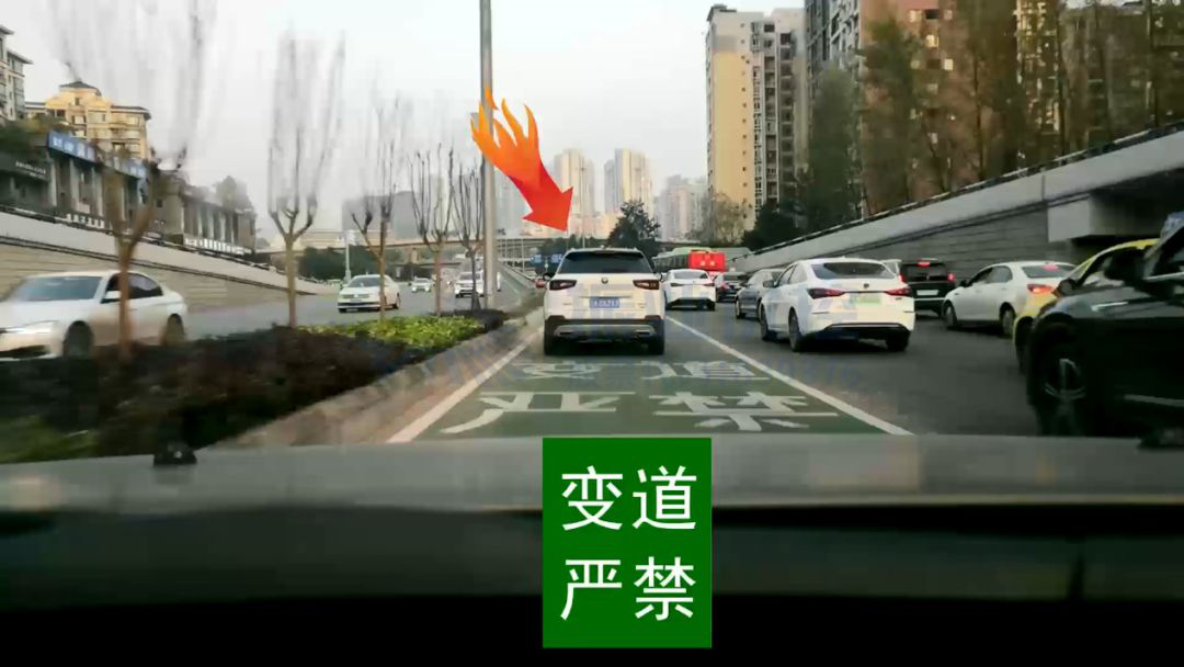 圖6 定向車道綠色抗滑薄層及路面文字圖