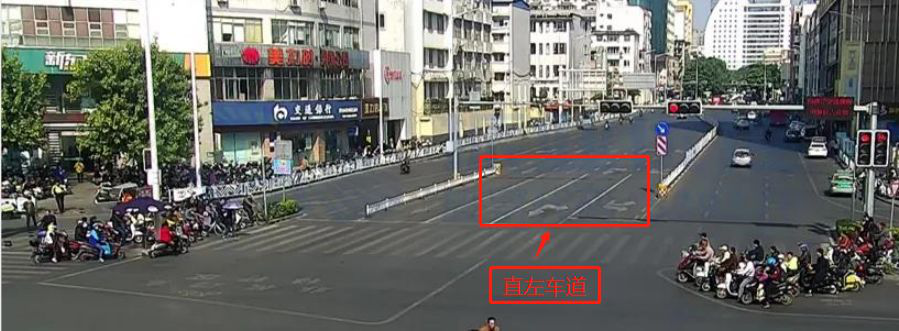 圖13 路口北進口標線（優(yōu)化后）