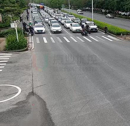 圖4 晚高峰南進口排隊情況