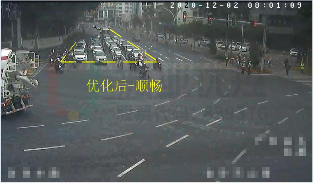 圖12 北進(jìn)口運(yùn)行情況截面圖（優(yōu)化后）