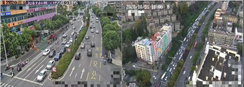 圖4 路口車流離散、排隊圖