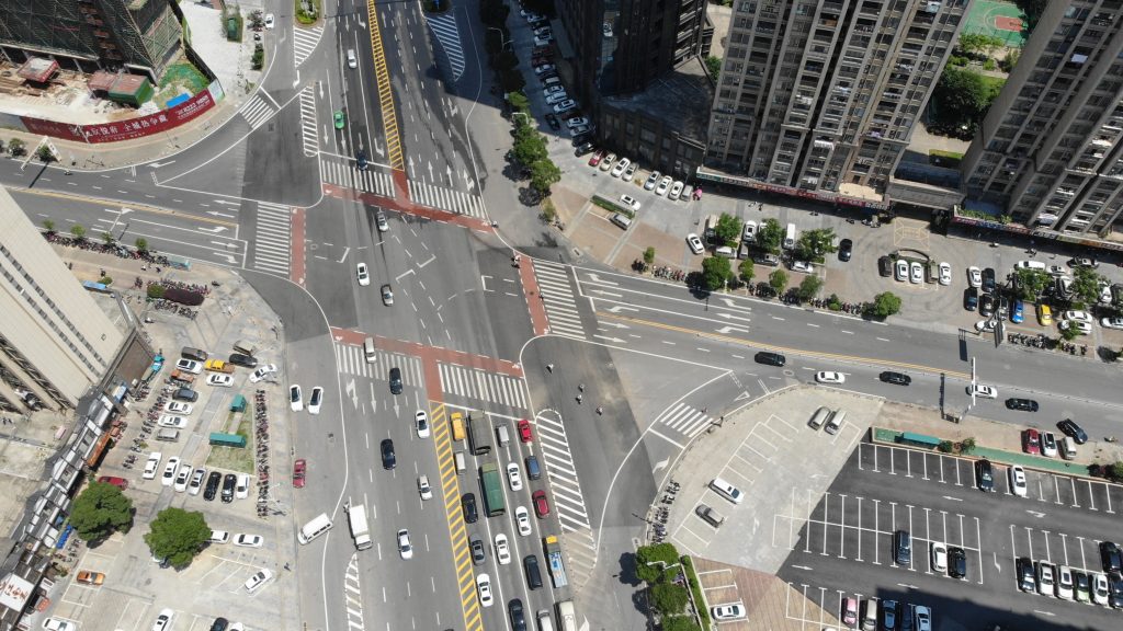 新建區(qū)路口航拍圖