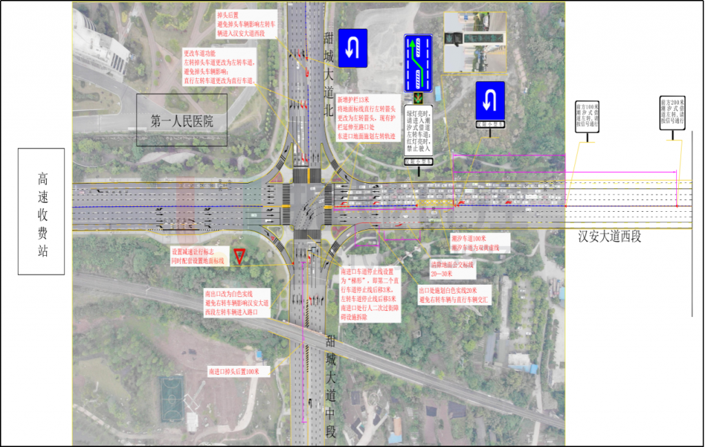 圖5 路口渠化設計圖
