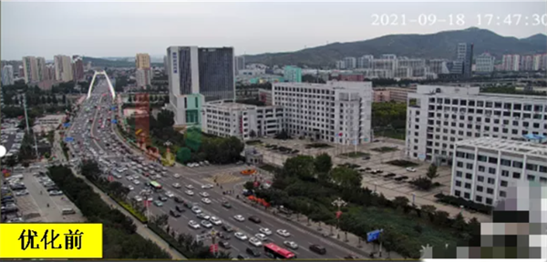 圖7 優(yōu)化前 路段通行情況