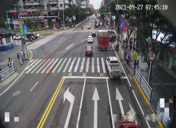 圖10-2 歇馬正街路口標(biāo)線優(yōu)化后效果圖-碚青路（南進(jìn)口）