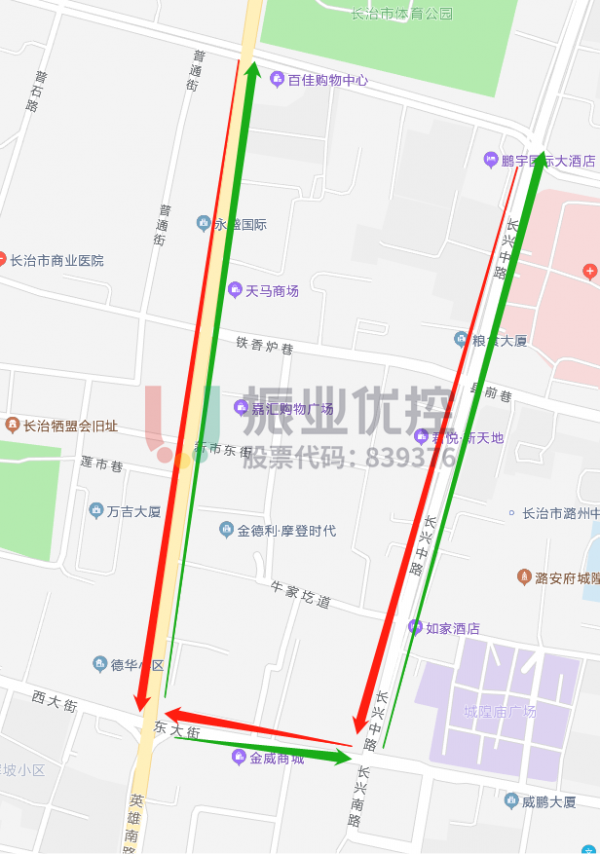 圖9 交通保障路線圖