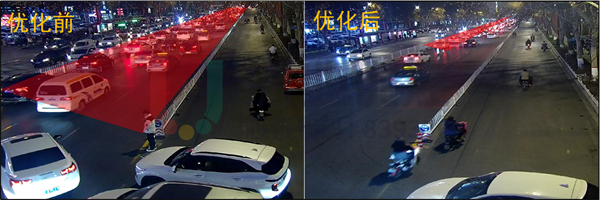 圖?7?中興大街-守敬路西進(jìn)口排隊(duì)長(zhǎng)度優(yōu)化前后對(duì)比