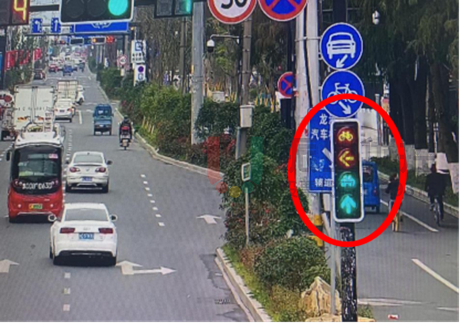 圖16 原有非機動車信號燈
