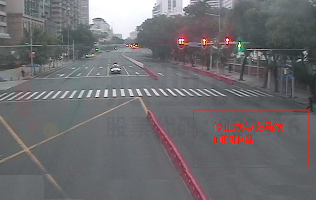 圖5 南進(jìn)口停止線遠(yuǎn)離斑馬線